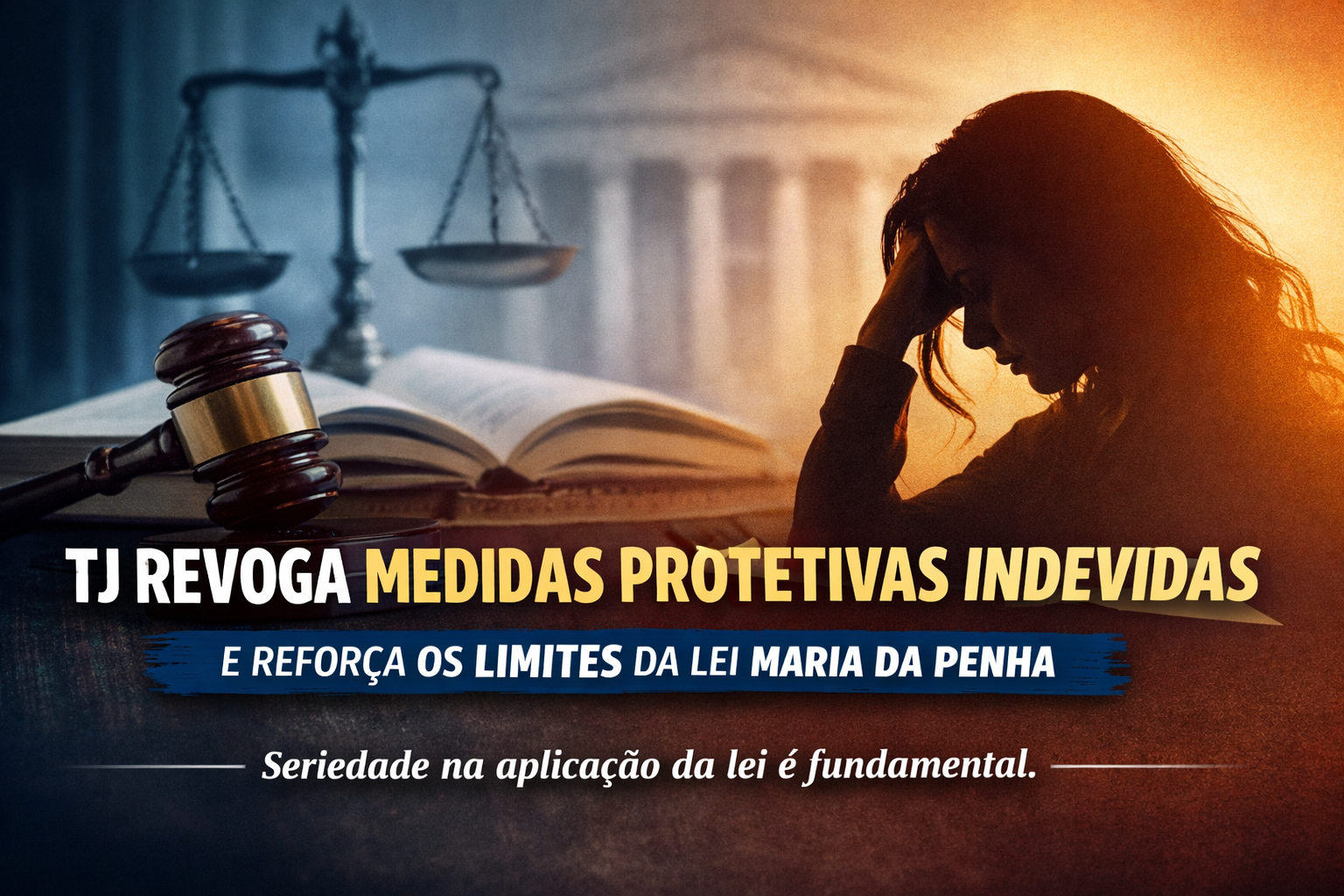 TJ revoga medidas protetivas e reforça limites da Lei Maria da Penha